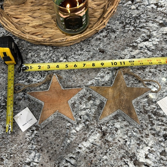 NWT Wooden Star Home Decor Accents (pair of 2) - Picture 4 of 4